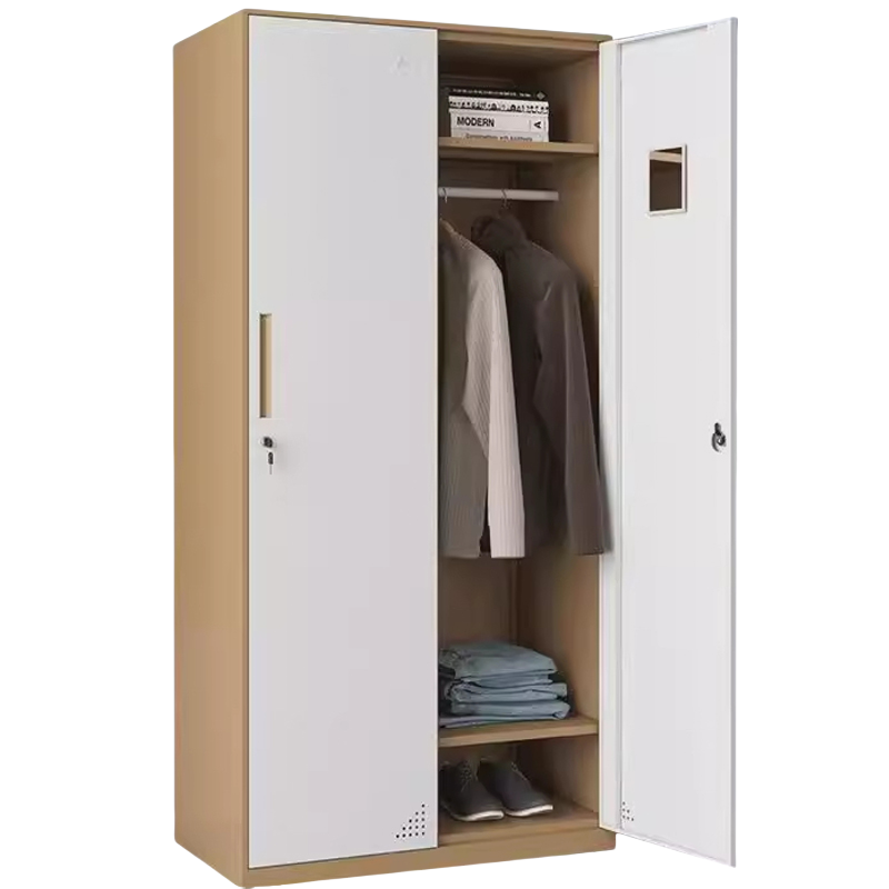 景福达套色衣柜灰白三门90*45*185cm台