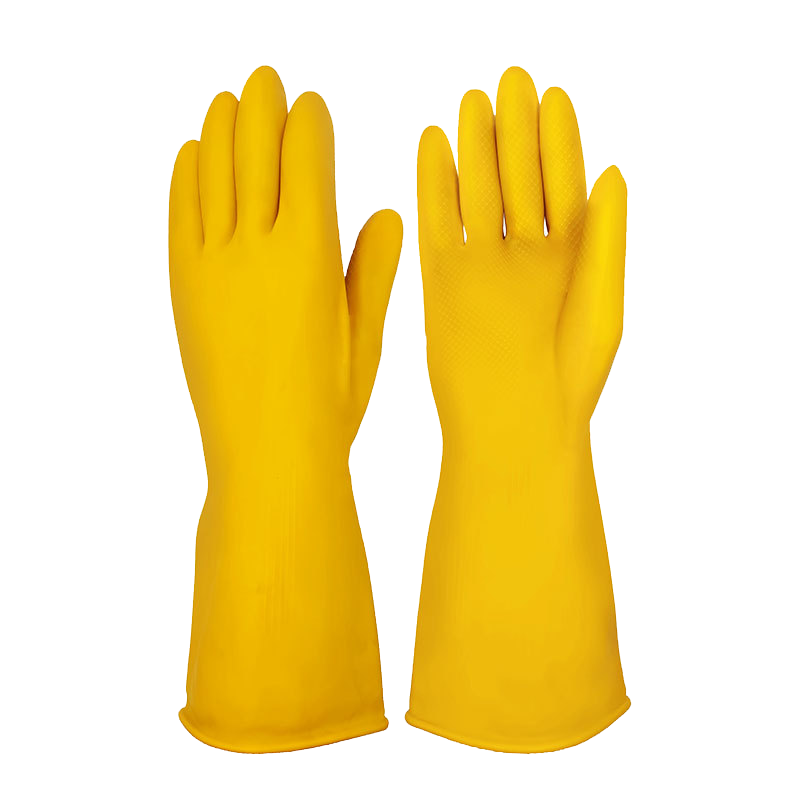 惠铁乳胶耐酸碱橡胶手套 S02 双