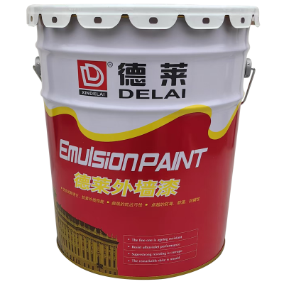 XINDELAI德莱涂料 水性环保抗开裂弹性拉毛中层漆 25kg 桶