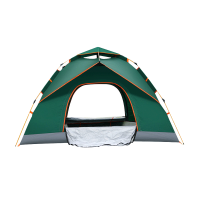 劲脉 户外露营帐篷 双门四人+防潮垫+顶盖 个