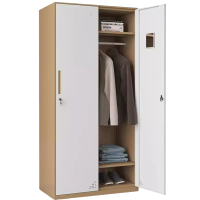 景福达存放柜咖白六门90*45*185cm台