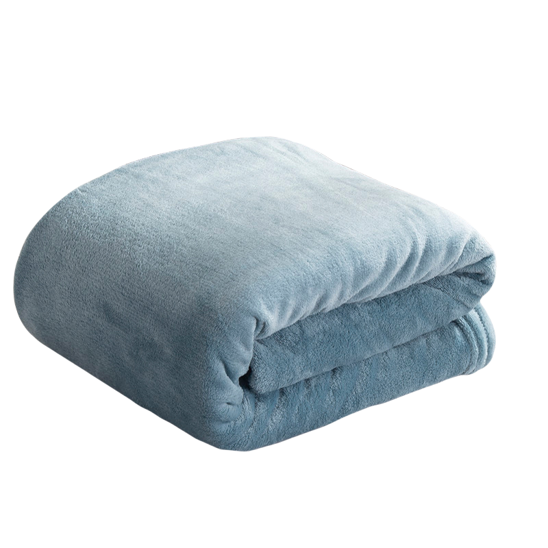 鲸轩 JX-MT0906-02 珊瑚绒150*70cm 290g 毛毯(计价单位:条)孔雀蓝