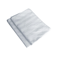 百銮 60支白色缎条纯棉床单 245×160cm 条