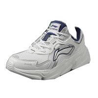 李宁(LI-NING)男鞋休闲鞋云海春季网面复古老爹鞋厚底运动鞋小白鞋