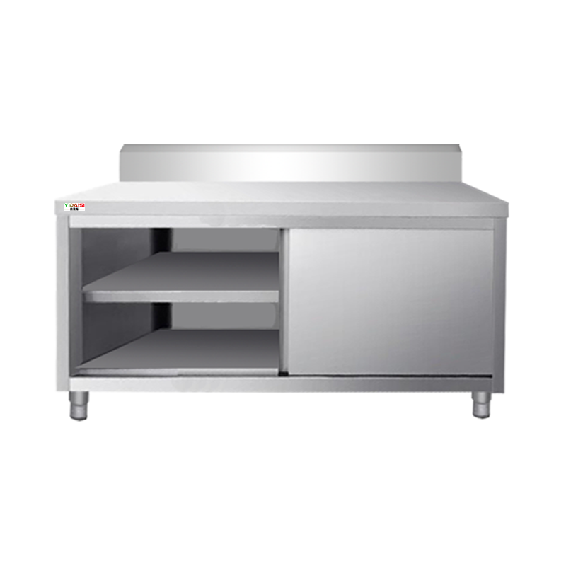 意黛斯 不锈钢单通工作柜工作台 单通打荷台商用储物柜操作台1200*800*800 YDS-DTG128 201材质