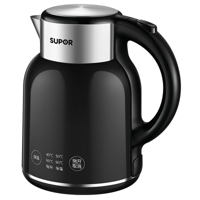 苏泊尔(SUPOR)电水壶1.7L电热水壶 316L不锈钢烧水壶 保温恒温 母婴冲奶粉开水壶全钢无缝SW-17T01A