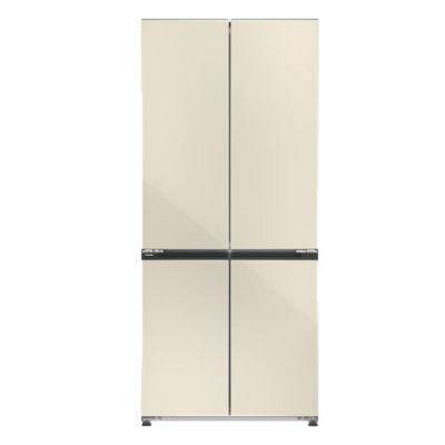 松下(Panasonic)NR-D521CX-N 510升十字门冰箱超薄600mm全平嵌入式自动制冰自清洁银离子除菌净味