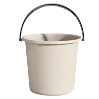 奇桄烁水桶塑料桶含盖卡其色小号组