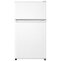 Haier/海尔88升双开门冰箱小型家用租房宿舍两门保鲜冷冻冷藏迷你l电冰箱