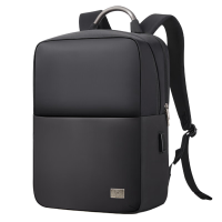 爱华仕(OIWAS) 双肩包男士商务电脑背包 15寸笔记本 包 大容量学生书包旅行包OCB4696G黑色