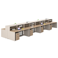 怡卓欧职员桌八人位4.8米+柜组