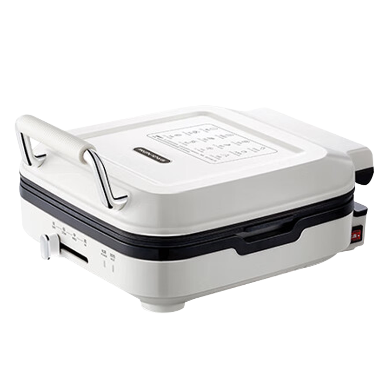 摩飞电饼铛早餐机下盘可拆洗双面加热煎烤机椰奶白MR8600