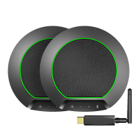 润普Runpu RP-N80W 视频会议全向麦克风 免驱2.4G无线级联适用100平米会议室会议扬声器