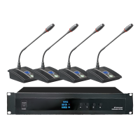 润普(Runpu)RP-K200-4有线手拉手标准集成解决方案(手拉手主机+主席单元+代表单元)会议话筒鹅颈麦