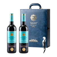路易拉菲(LOUIS LAFON)法国原瓶进口红酒 优樽堡卡斯蒂隆城堡AOP干红葡萄酒 750ml 双支礼盒