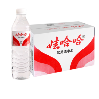 娃哈哈纯净水596ml*6瓶/24瓶非矿泉水大瓶装家庭车载饮用水