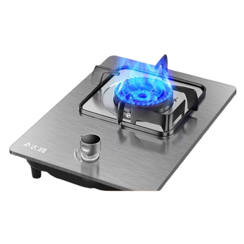 志高(CHIGO)煤气灶单灶家用液化气猛火炉嵌入式台式天然气燃气灶单眼炉具_高配款不锈钢九腔猛火_液化气