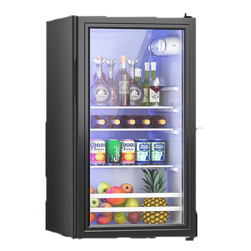 奥克斯(AUX) 小冰箱单门50升冰吧冷藏微冷冻家用节能小型办公室租房酒柜_黑色-75升冷藏微冻冰吧一年换新破损包赔