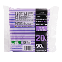 旭包鲜点断式垃圾袋 20L (45cm*55cm)(30只*3卷装 )(新老包装随机发货)