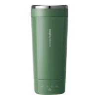 摩飞电水壶300ml便携式电热水壶随行养生保温杯清新绿MR6060