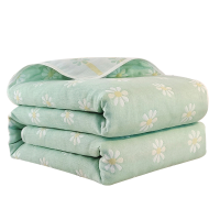 九叶红全棉六层纱毛巾被150*200cm/JYH-1150