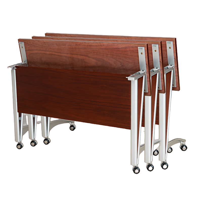 东杉会议桌 培训桌侧折桌油漆培训桌