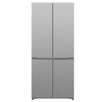 松下510升 60厘米超薄全嵌 自动制冰 银离子抗菌 十字四开门家用无霜变频电冰箱 NR-ED51CPA-S