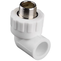 云型巨 PPR外丝弯头 PPR管配件 塑料管配件 63*2 单位:个