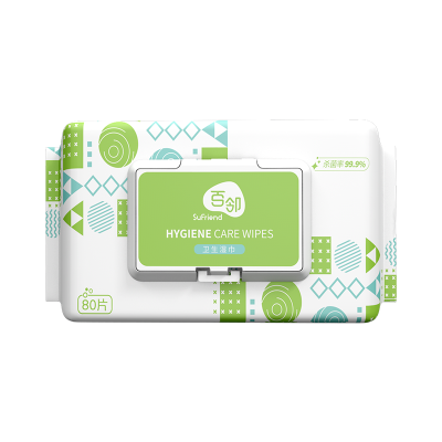 苏宁宜品 x百邻卫生湿巾80片盖巾*5包