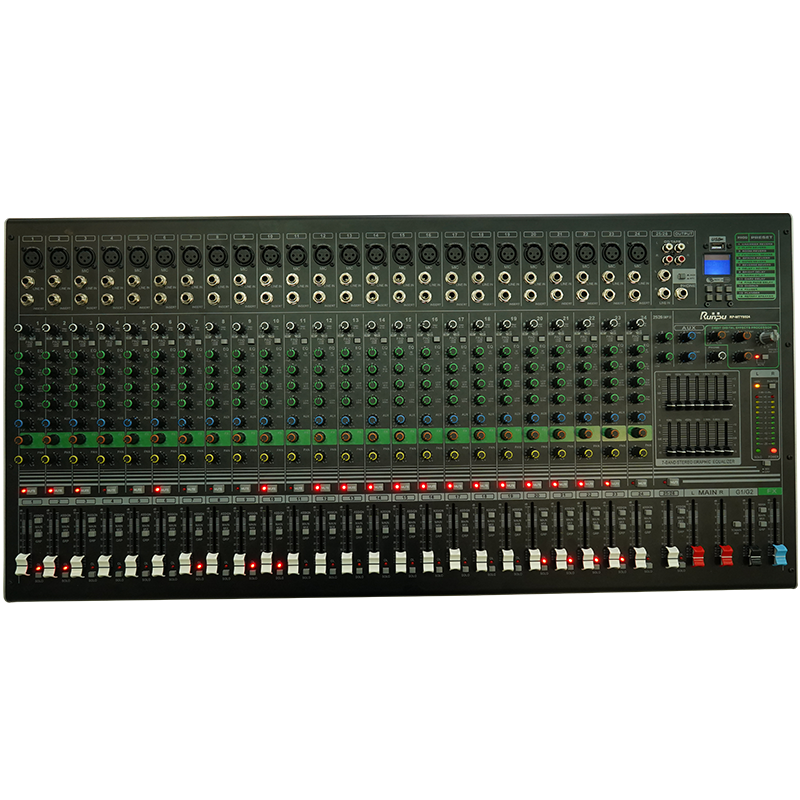 润普Runpu RP-MTY8024S 国产化专业调二十四路音台 视频会议本地扩音数字混响效果模拟24路调音台