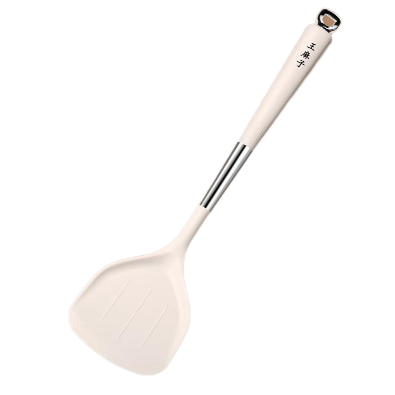 王麻子耐高温家用锅铲硅胶炒菜铲子不粘锅用不伤锅煎饼铲子N8169