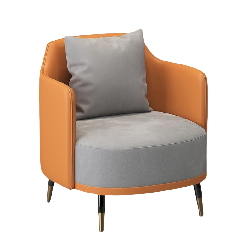 蕃蒂洽谈沙发橙色个