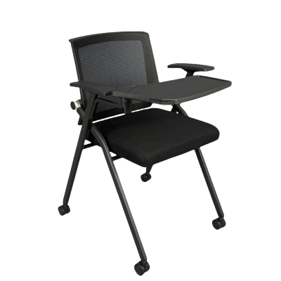 华立伟培训椅黑色把