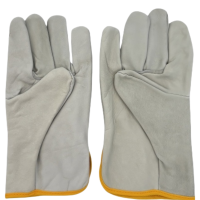 铁吉士 羊皮电焊手套耐高温防护手套 短羊皮单 单位:双