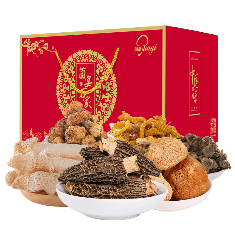 菌益 山珍干货礼盒云南特产年货菌菇大礼包春节送礼走亲戚送长辈送客户