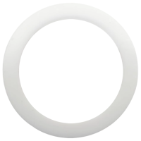 云型巨 四氟垫 白色圆形法兰垫圈PTFE耐高温 4分DN15 单位:个