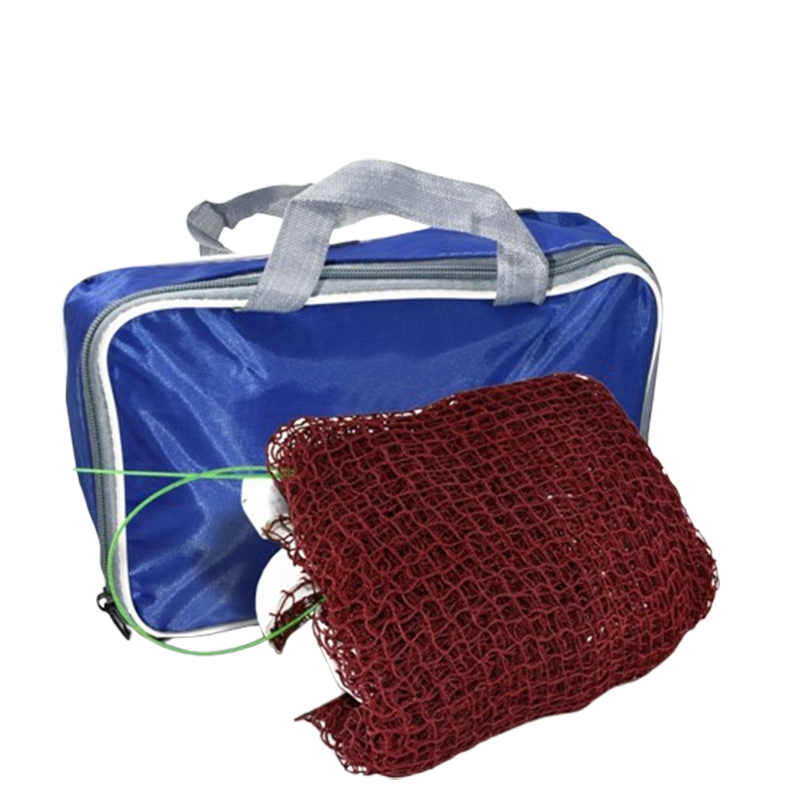 闪电客羽毛球网标准网室外户外家用简易折叠羽毛球网架便携式比赛网_5.1米单打标准款合金管网架网高度可调节