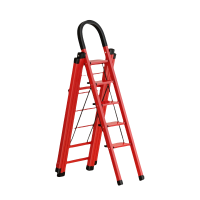 力拓星 伸缩折叠梯子 晾衣架 五步 个