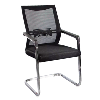 上成禾办公椅 弓形椅黑色把