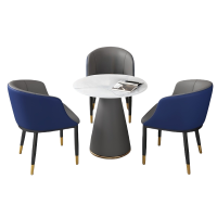 蕃蒂 洽谈桌一桌三椅套