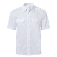 惠铁白色衬衫短袖衬衣制路工作服 白短 件