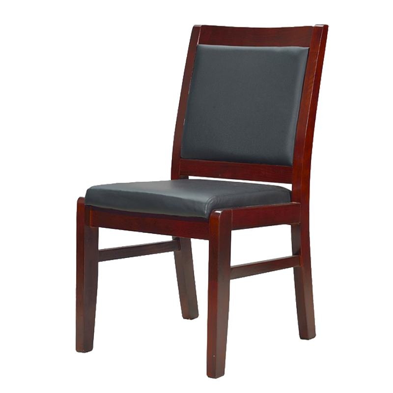 上成禾实木办公椅平头把