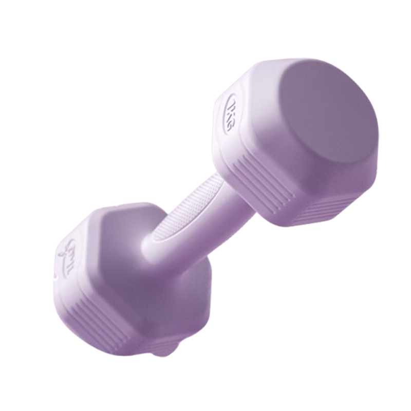 哑铃女士健身家用器材瑜伽壶铃杠铃儿童青少年包胶小哑铃2KG一对