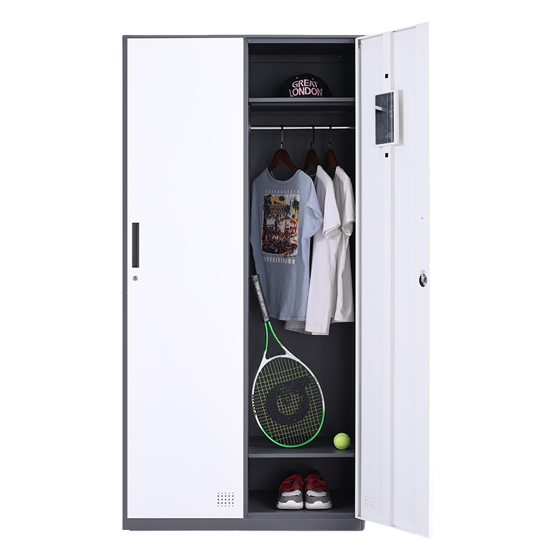 鹍翔灰白二门更衣柜185X90X50CM/个