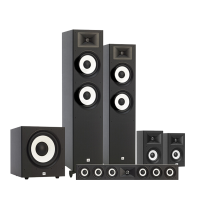 JBL STAGE 190 主音箱 家庭影院音箱 电视音响 落地木质HiFi 组合音响 一对红色