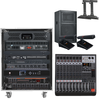 润普Runpu RP-JCYX105音频扩声解决方案(有线手拉手麦克风+音响+调音台+音频处理器)