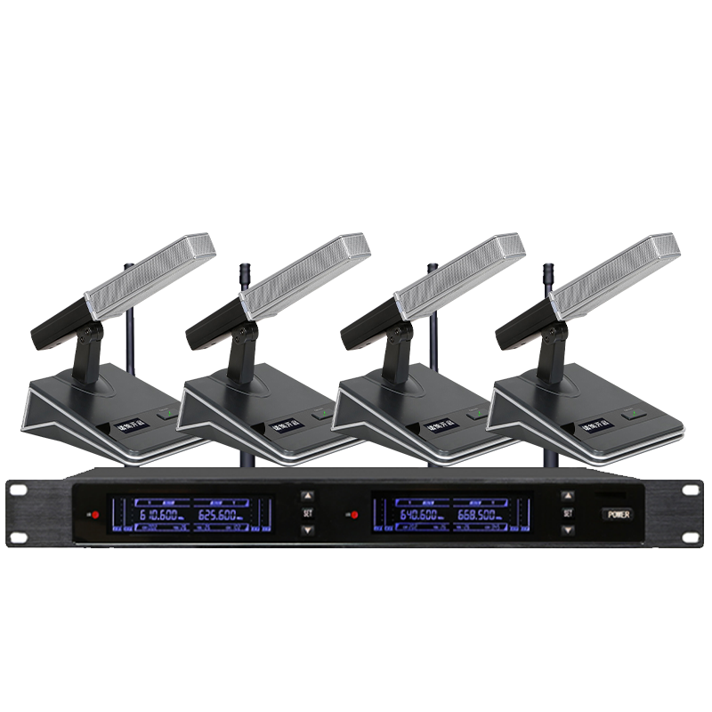 润普(Runpu)RP-WZ986F会议室礼堂报告厅直播/演讲/智慧教育真分集专业无线一拖四方管式鹅颈麦克风