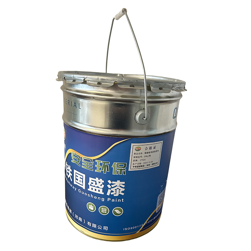 ZTGS中铁国盛醇酸磁漆面漆黑色20KG/桶 桶