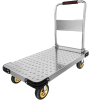 万山宏业工具车重型钢板小推车手推车载重2500斤6寸烽火静音轮加大号 110*65*89cmWL8H/个