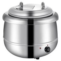 芙伦特 厨房保温售饭机暖汤煲 暖粥桶保温汤桶 不锈钢鼓形电热暖汤煲保温餐炉 FLT-GT-DRNTL-13